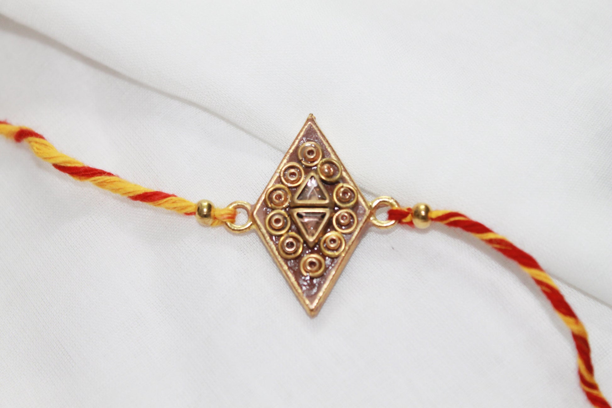 Teracotta-Kundan Eco Rakhi Avante Meraki