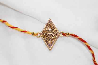 Teracotta-Kundan Eco Rakhi Avante Meraki
