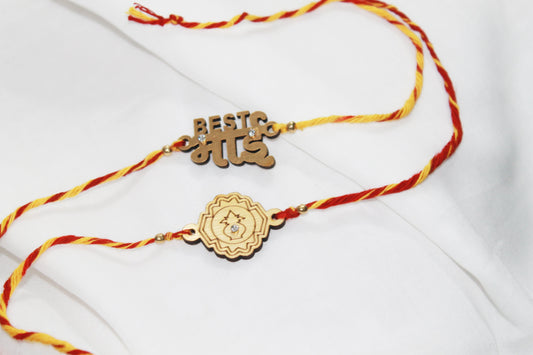 Set of 2 MDF Eco Rakhi Avante Meraki